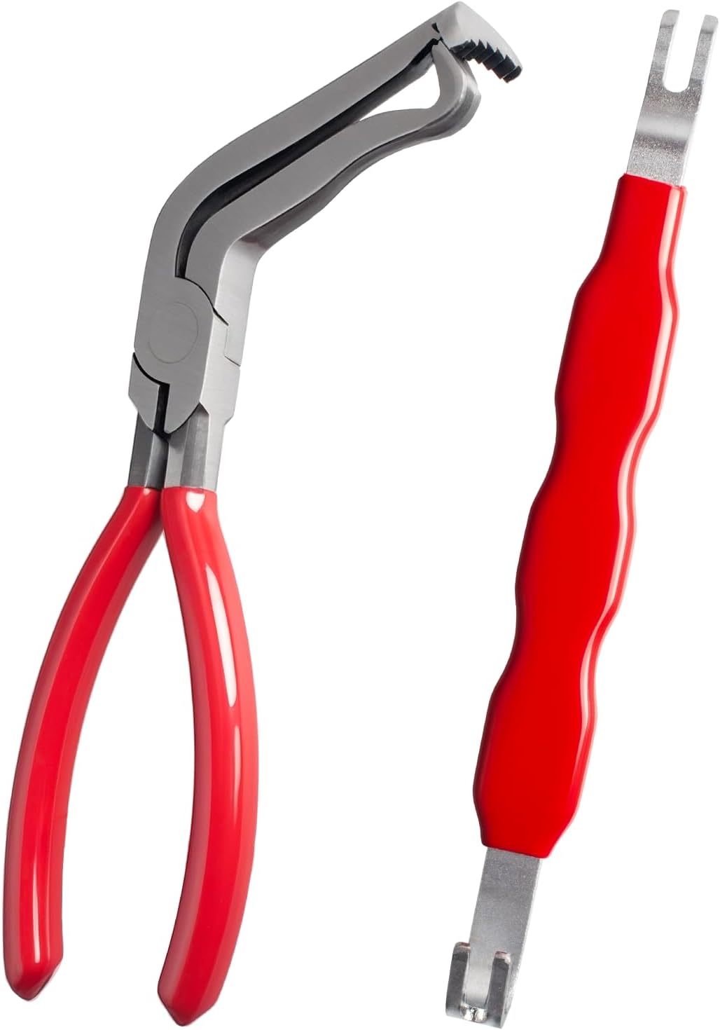4 Pieces Electrical Disconnect Pliers for Cars, Automotive Electrical Plug Connector Disconnect Tool and Connector Separator and Hose Clamp Pliers