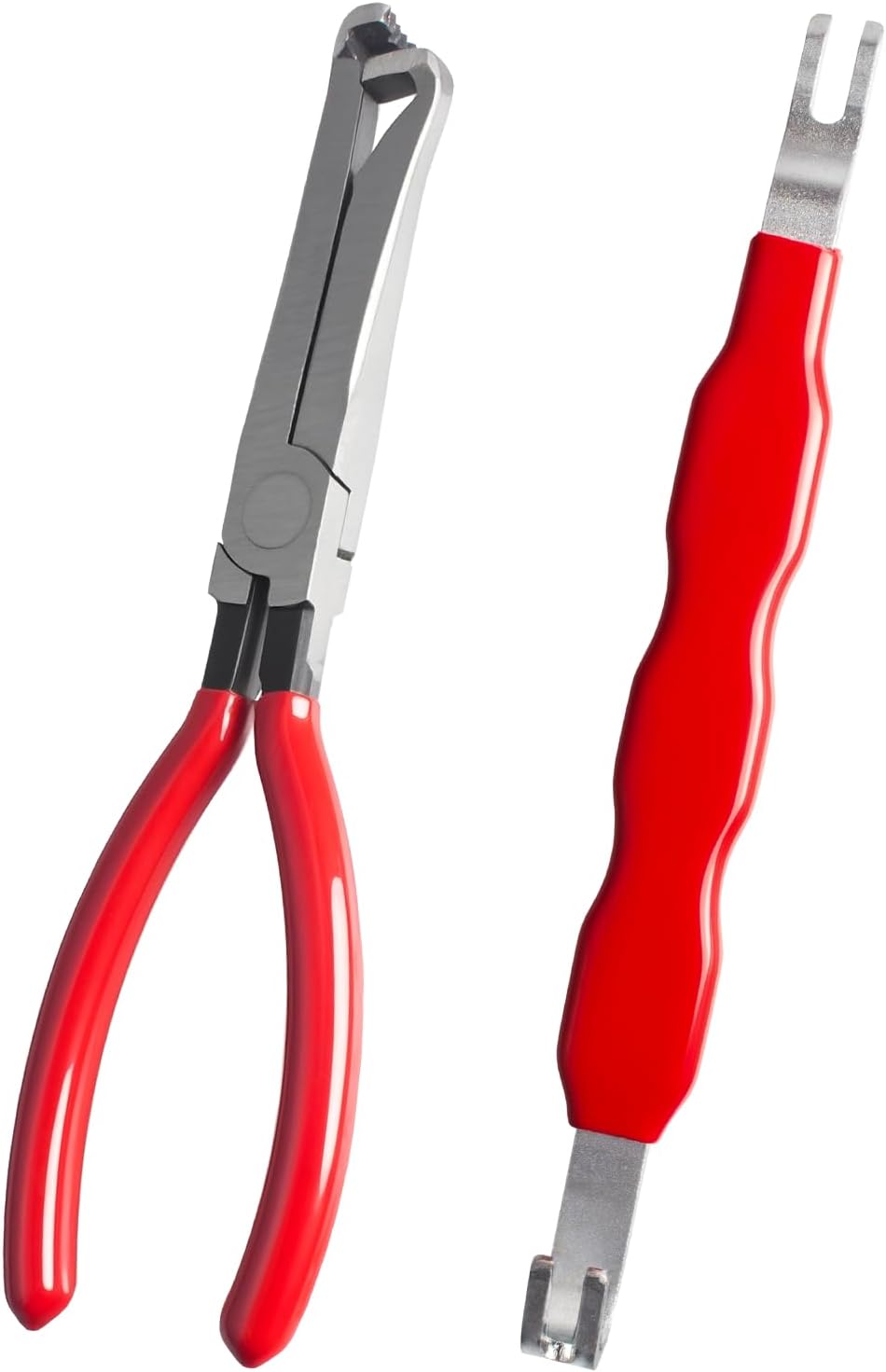 4 Pieces Electrical Disconnect Pliers for Cars, Automotive Electrical Plug Connector Disconnect Tool and Connector Separator and Hose Clamp Pliers