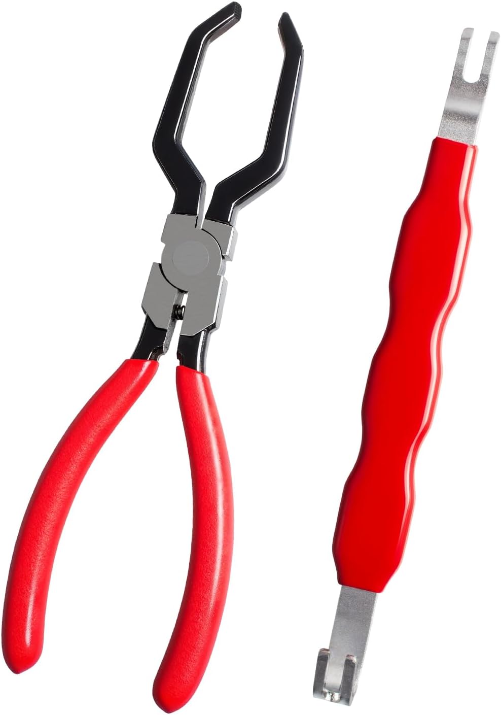 4 Pieces Electrical Disconnect Pliers for Cars, Automotive Electrical Plug Connector Disconnect Tool and Connector Separator and Hose Clamp Pliers