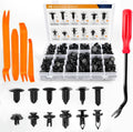 238Pcs Trim Removal Tool, Auto Push Pin Bumper Retainer Clip Set Fastener Terminal Remover Tool Adhesive Cable Clips Pry Kit Car Panel Radio Removal Auto Clip Pliers