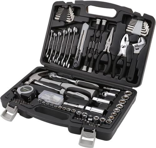 131-Piece General Household Hand Tool Set with Storage Case for Home Repair, Portable