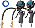 Digital Tire Pressure Gauge with Inflator, 3-250 PSI Air Chuck & Compressor Accessories Heavy Duty with Quick Connect Coupler, 0.1 Display Resolution, 1pack