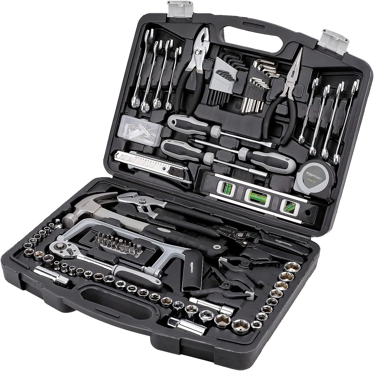 131-Piece General Household Hand Tool Set with Storage Case for Home Repair, Portable