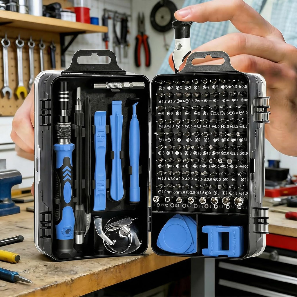 115-in-1 Small Screwdriver Set,Precision Screwdriver Set, Professional Repair Tool Kit for Phone, Computer, Watch, Console, Eyeglass and Electronic, Men Tools Gift Gray