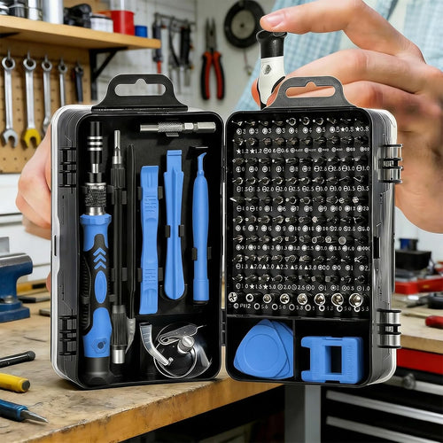 115-in-1 Small Screwdriver Set,Precision Screwdriver Set, Professional Repair Tool Kit for Phone, Computer, Watch, Console, Eyeglass and Electronic, Men Tools Gift Gray
