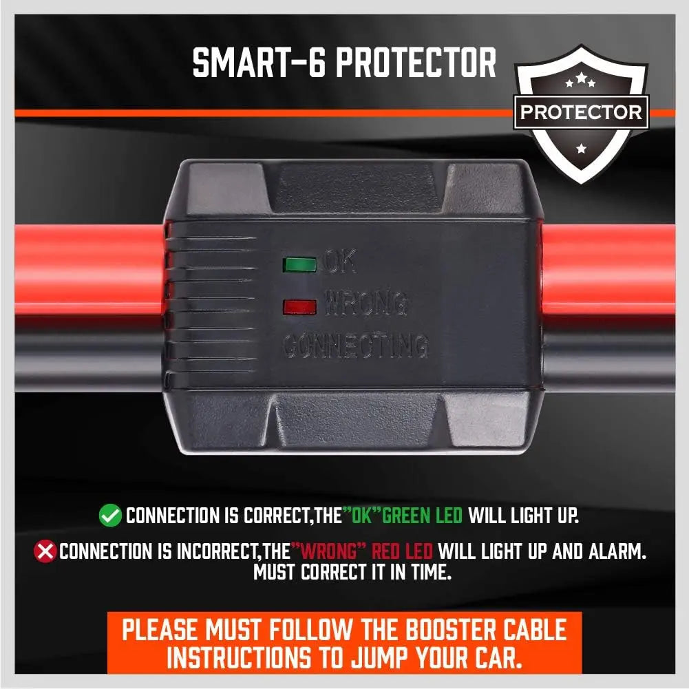 25FT Jumper Cables, 1-Gauge 800A Heavy Duty Jumper Battery Cables 25 Ft Booster Jump Start, Reverse Polarity Protection - ETL Certified, TikTokShopBlackFriday  Car battery jump pack #Summer vibes